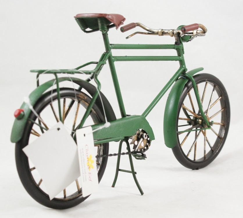 decoratieve fiets groen