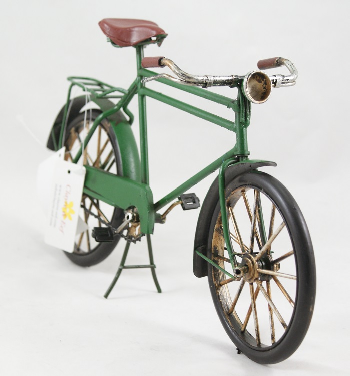 decoratieve fiets groen